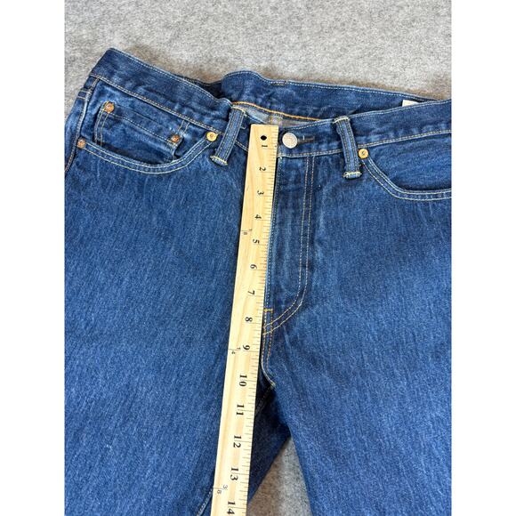 Levis 741 Straight Jeans Mens 34x31 Blue Red Tab White Oak Cone Denim Grunge USA - Picture 4 of 9